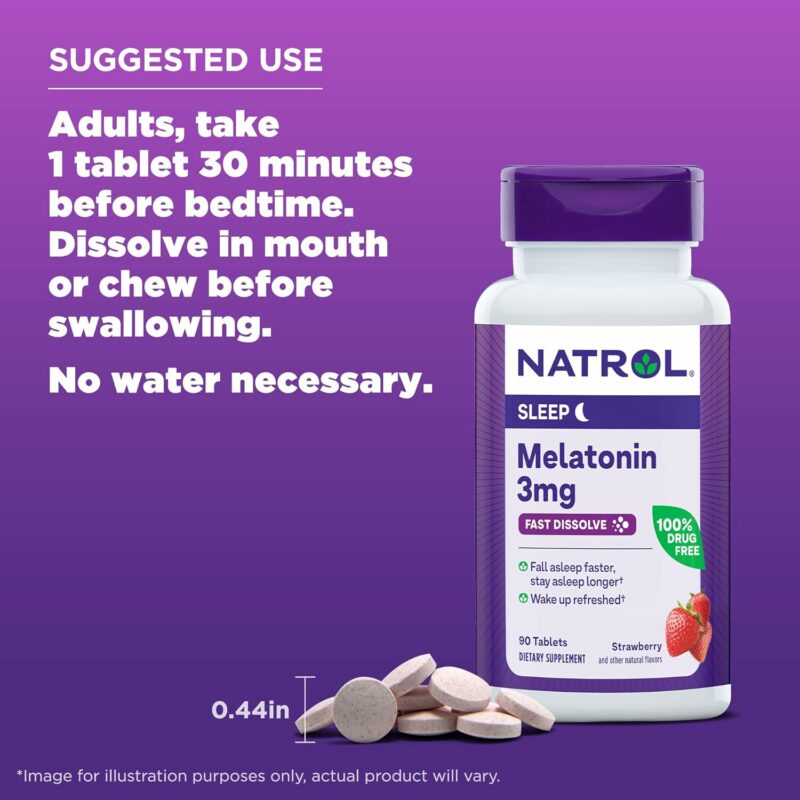Natrol fastdissolve melatonin 3mg90 8