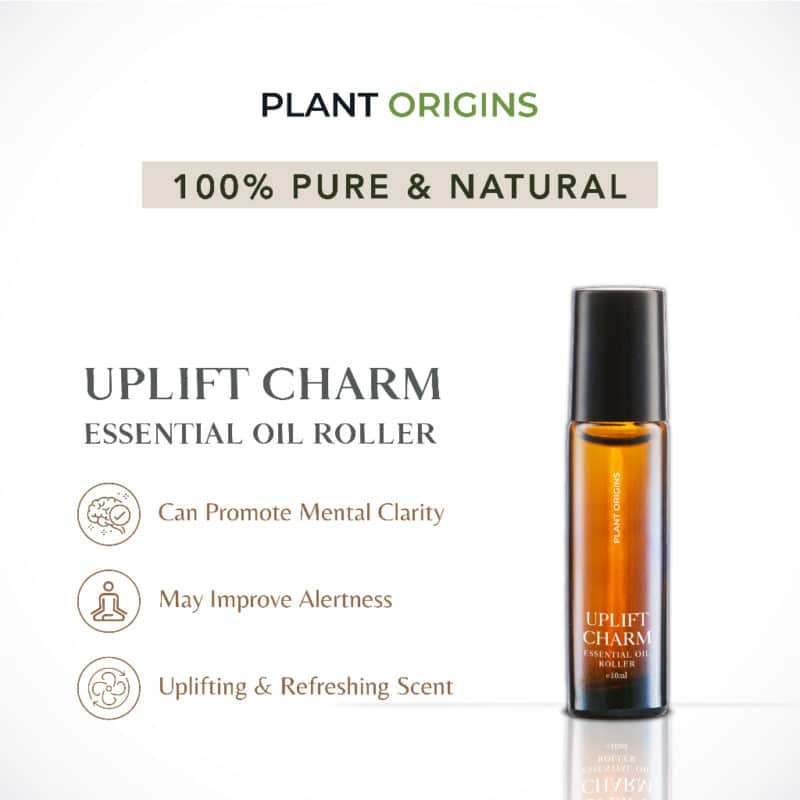 Plant origins uplift charm essential oil roller (10ml) - image 2